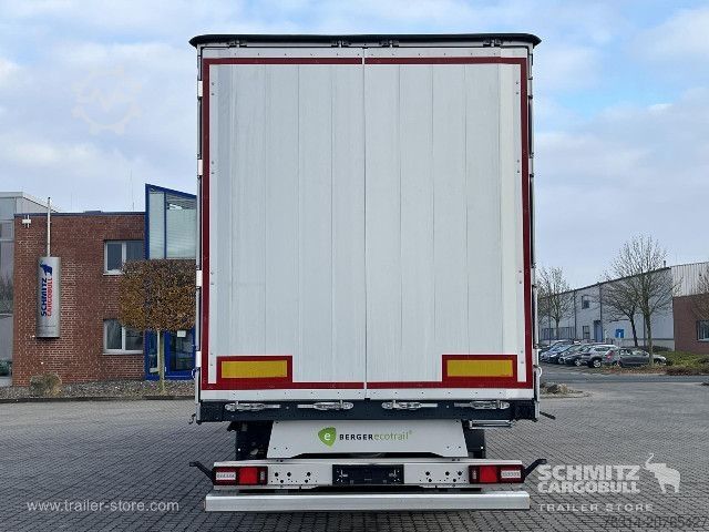 Auflieger mit Pritsche & Plane Berger Curtainsider Coil