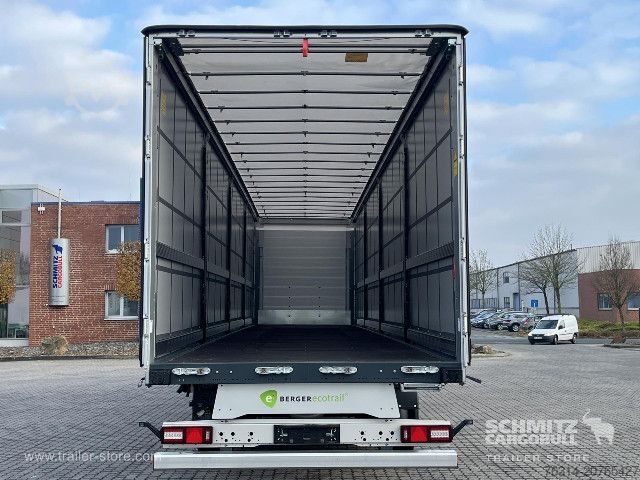 Auflieger mit Pritsche & Plane Berger Curtainsider Coil
