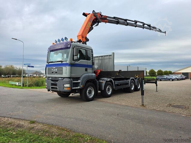 MAN TGA 41.430 8x4 KRAN 44tm/WINGER FERNBEDIENUNG/MANUELL/BLATTFEDER! DK1330 MAN TGA 41.430 8x4 KRAAN 44tm/LIER AFSTANDSBEDIENIN...