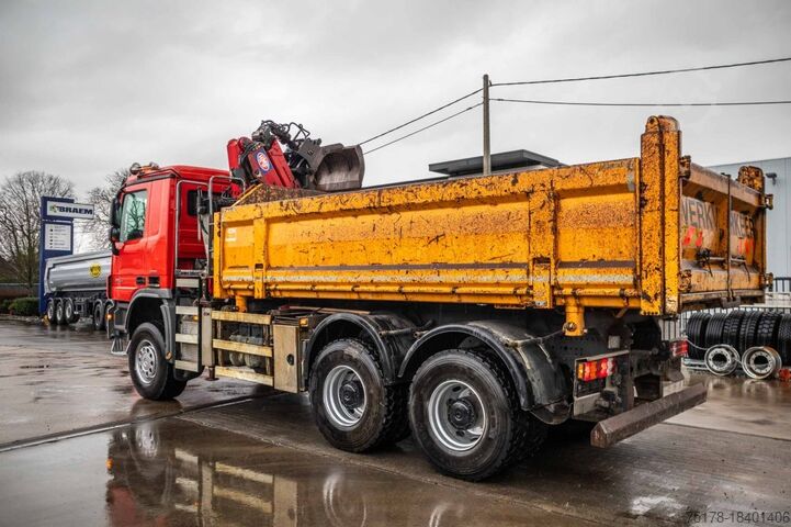 Tipper with crane MERCEDES ACTROS 3344 AK - HMF1643 Z2