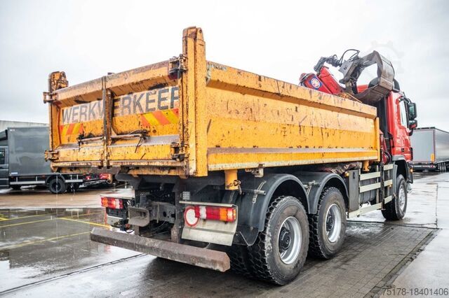 Tipper with crane Mercedes-Benz ACTROS 3344 AK-MP3 + HMF1643 Z2