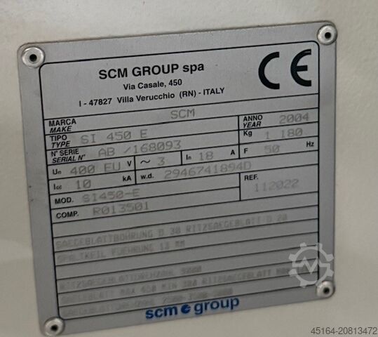 Formatkreissäge SCM SI 450 E
