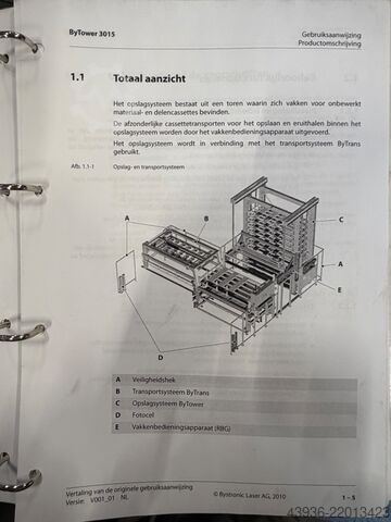 Laser cutter BYSTRONIC - ByLaser 4400 Bystronic Bylaser 4400