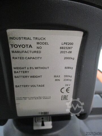 2021 TOYOTA LPE200 - 1991 TOYOTA LPE200