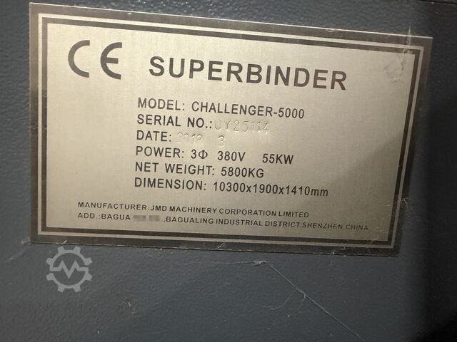 Buchbindereimaschine JMD CHALLENGER 5000