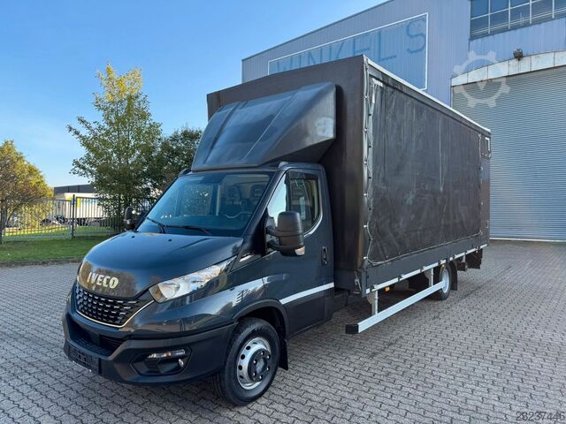 Curtain sider van IVECO Daily 72C18 Hi-Matic Pritsche Plane+LBW