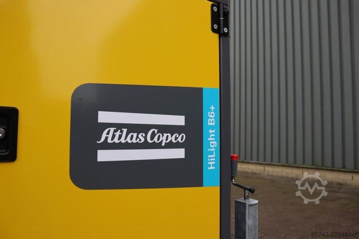Light tower Atlas Copco Hilight B6+ KD Valid inspection, Max Boom Height 8