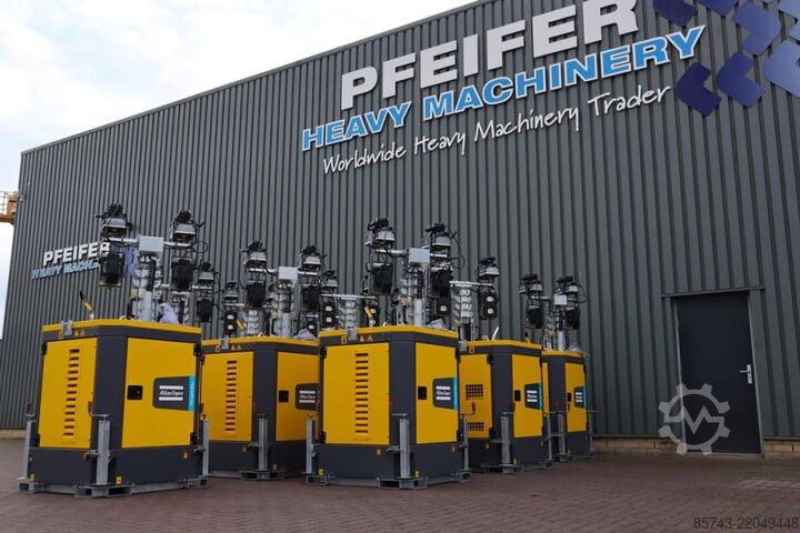 Light tower Atlas Copco Hilight B6+ KD Valid inspection, Max Boom Height 8