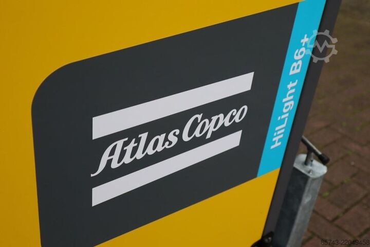 Light tower Atlas Copco Hilight B6+ KD Valid inspection, Max Boom Height 8
