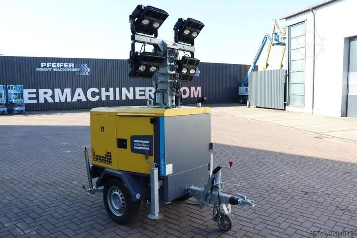 Light tower Atlas Copco HiLight H5+ SV2 Valid inspection, Max Boom Height