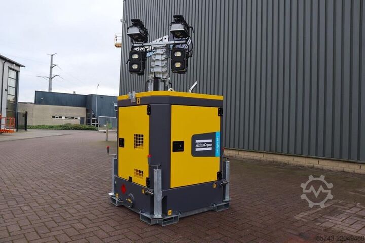 Light tower Atlas Copco Hilight B6+ KD Valid inspection, Max Boom Height 8