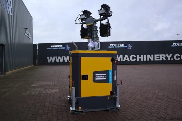 Light tower Atlas Copco Hilight B6+ KD Valid inspection, Max Boom Height 8