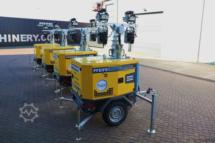 Light tower Atlas Copco HiLight H5+ SV2 Max Boom Height 8m, Luminosity Wit