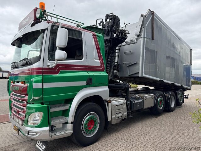 Tipper with crane DAF CF530 8x2 Palfinger Epsilon, Alu Kipper
