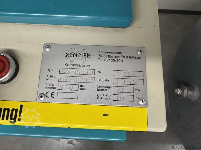 Screw compressor Renner RS 7,5-10