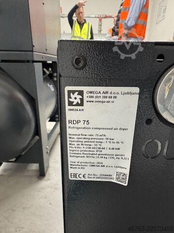 Refrigeration dryer compressed air OMEGA AIR RDP 75
