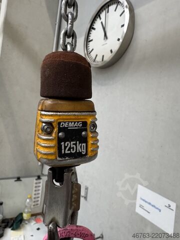 Pillar jib crane with Demag chain hoist SchmidHandling 