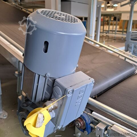 Incline belt conveyor with arch Rising falling Transnorm GF 1115+800-700-600