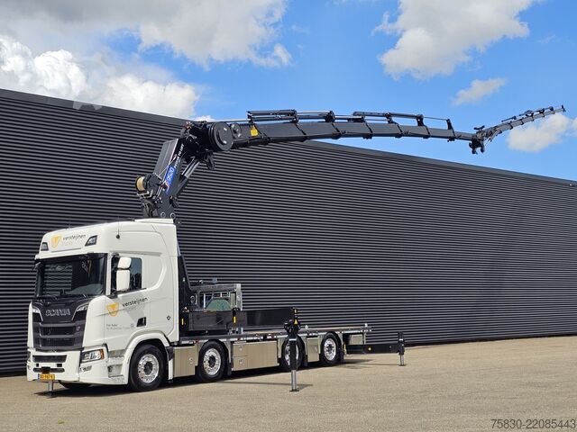 Loading platform Scania R590 - 8x2 WIDE SPREAD / HMF 95 tm - JIB - LIER...