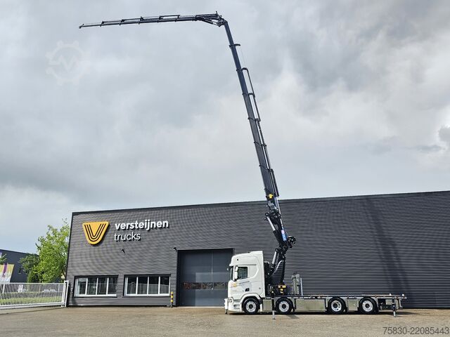 Loading platform Scania R590 - 8x2 WIDE SPREAD / HMF 95 tm - JIB - LIER...