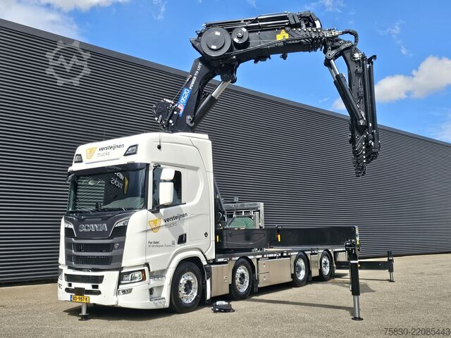 Loading platform Scania R590 - 8x2 WIDE SPREAD / HMF 95 tm - JIB - LIER...