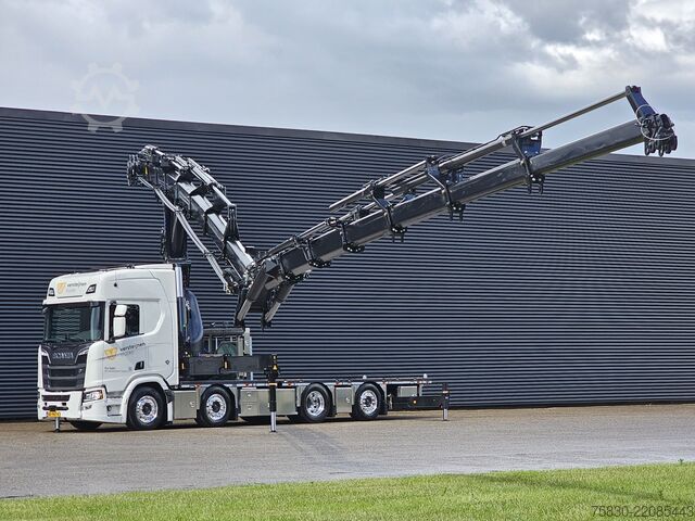 Loading platform Scania R590 - 8x2 WIDE SPREAD / HMF 95 tm - JIB - LIER...