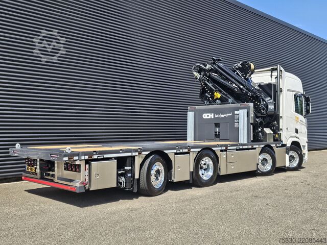 Loading platform Scania R590 - 8x2 WIDE SPREAD / HMF 95 tm - JIB - LIER...