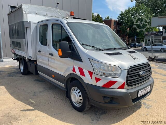 Transporter mit Doppelkabine Ford Transit Kipper aus 1.Hand+Klima+AHK+EU5