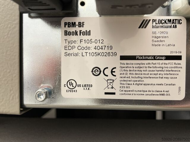 Broschürenfertigungssystem Plockmatic PBM350e