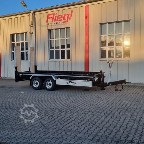 Tandem trailer FLIEGL Tandem-Tiefbett-Anhänger TTS 100 5,5m