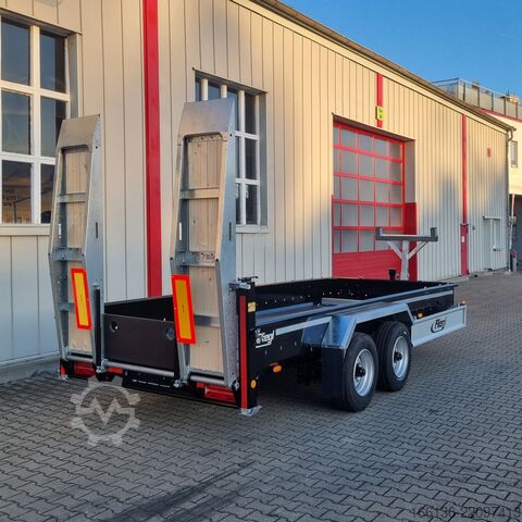 Tandem trailer FLIEGL Tandem-Tiefbett-Anhänger TTS 100 5,5m