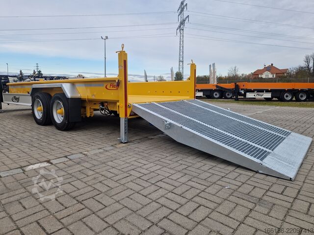 Tandem trailer FLIEGL Tandem-Tiefbett-Anhänger TTS 100 5,5m