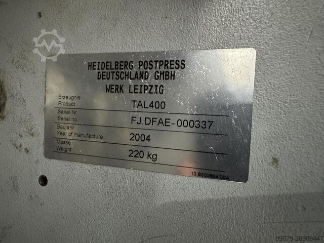 Heidelberg Falzbogenanleger TAL 400 (2004) Heidelberg TAL 400