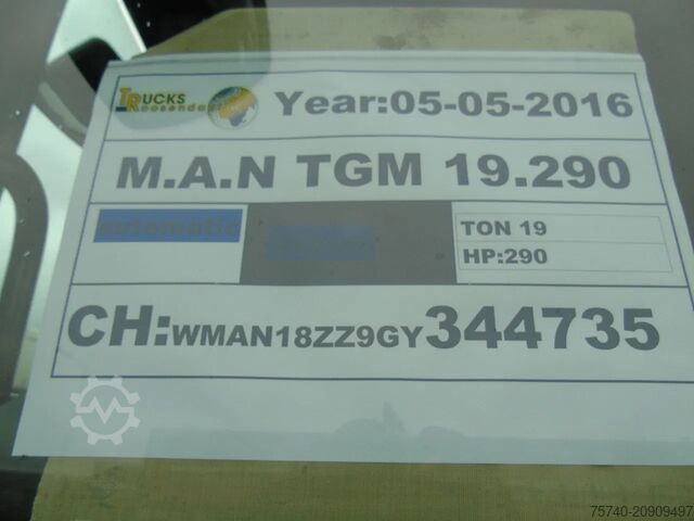 Loading platform MAN TGM 19.290