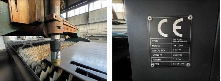 Plasma cutting tool CNC YK 1560