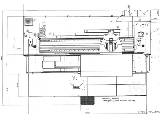 CNC Surface grinder 5600 x 650 x 750 mm Mägerle MGC-L 560 65 45