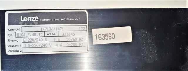 Frequency converter LENZE 8100 und 8600