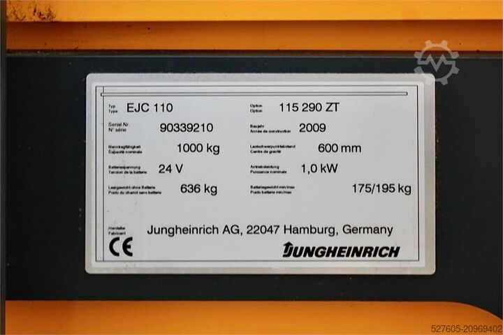 Stacker Jungheinrich EJC 110 290 ZT