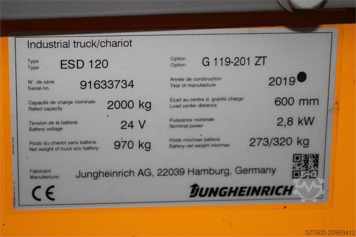 Stacker Jungheinrich ESD 120 201 ZT