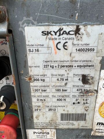 Telescopic boom lift Skyjack SJ16 Hoogwerker Masthoogwerker