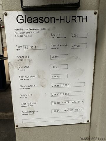 Zahnradschabemaschine Gleason-Hurth ZS 130 T