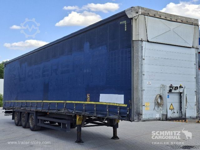 Open semitrailer with tarp Schmitz Cargobull Curtainsider Mega