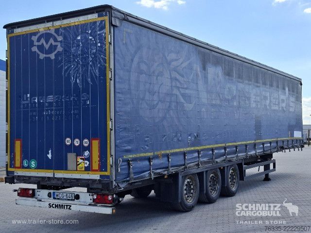 Open semitrailer with tarp Schmitz Cargobull Curtainsider Mega