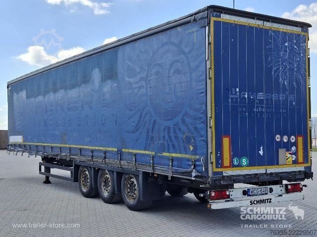 Open semitrailer with tarp Schmitz Cargobull Curtainsider Mega
