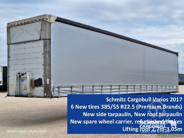 Auflieger mit Pritsche & Plane Schmitz Cargobull Curtainsider Mega