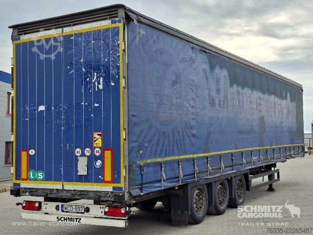 Auflieger mit Pritsche & Plane Schmitz Cargobull Curtainsider Mega