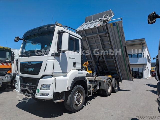 Kipper LKW MAN TGS 33.500 / 6X6 / Manual / Meiller BORDMATIK