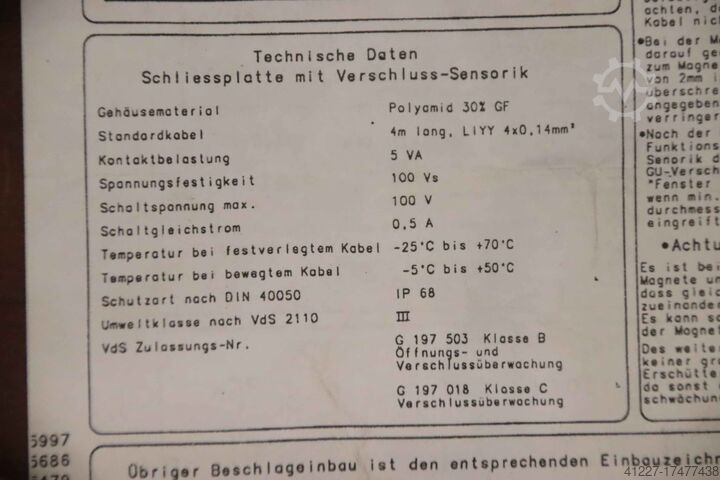 Schließplatte GU K-14970-00-0-1