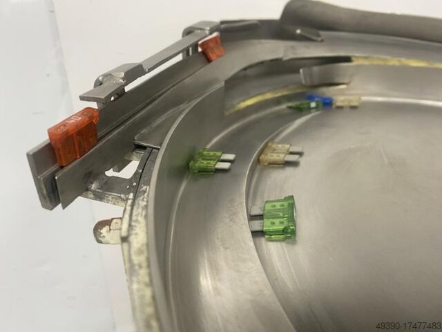 Vibrationswendelförderer mit Linearförderer und Steuergerät, Rütteltopf, Sortiergerät / Schraubenzuf RNA Rhein-Nadel Automation SRC-N 250-2L + SLL 400-400 + ESK-N80 / ESG 90