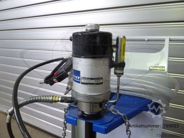 Tecalemit Hochdruck Fettpresse, mobil Tecalemit Hochdruck Abschmierpresse fahrbar, DrumMobil 60-G55 S